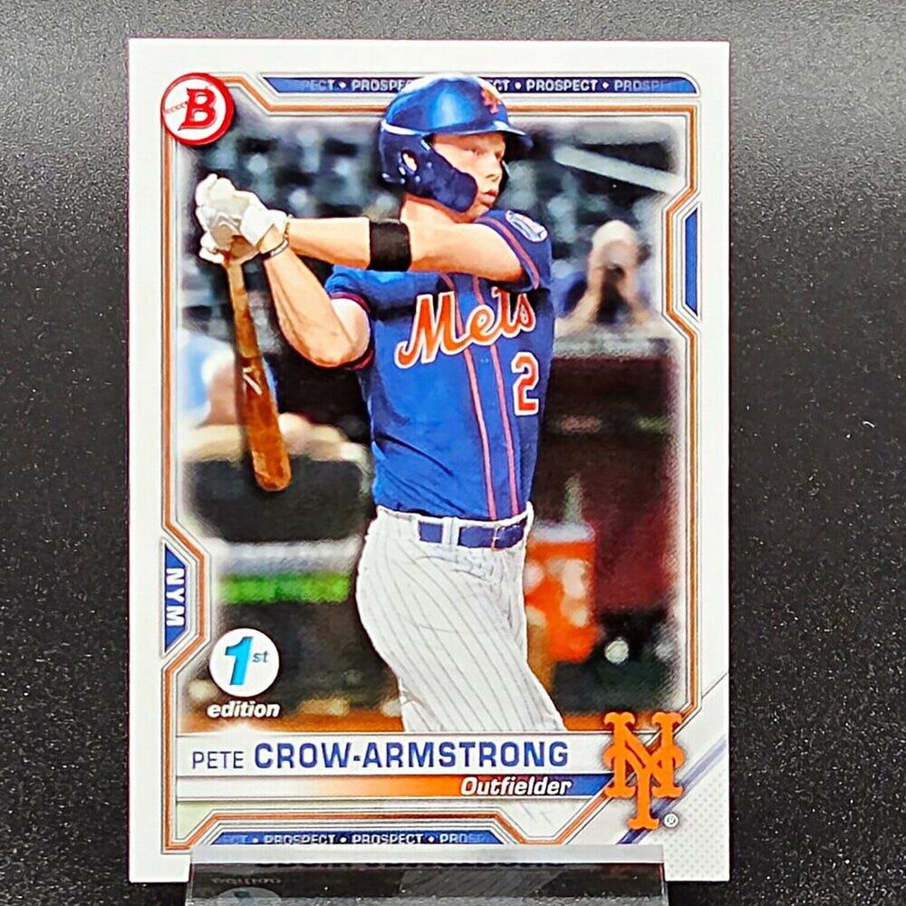 Pete Crow-Armstrong Bowman 1st Edition Prizm RC Chicago Cubs Star - Picture 4 of 7